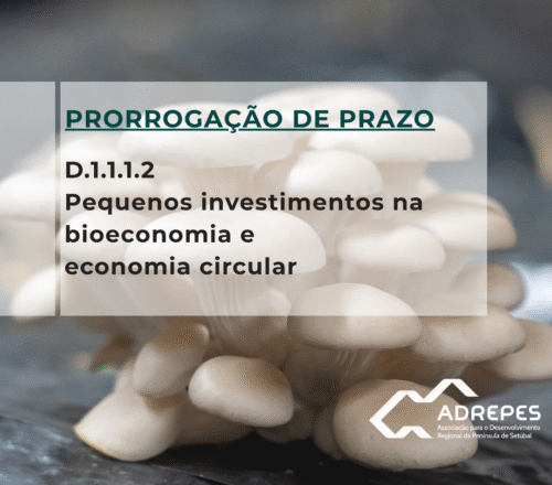 Prorrogação de prazo – Aviso GAL ADREPES RURAL/01/D.1.1.1.2/2026